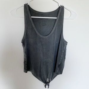 American Eagle Dark Grey Wash Distressed Tank top
